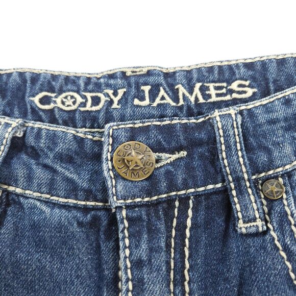 Cody James Casual Button Zip Medium Wash Denim Jeans Womens Size 20 Blue - Picture 7 of 10